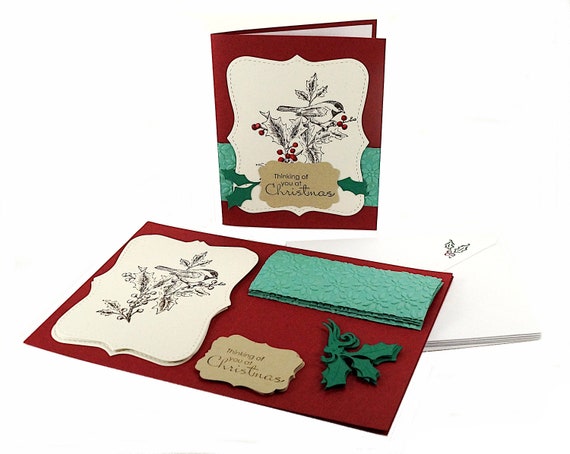 Christmas Card Making Kit Adult Craft Kits Thinking Of You Etsy