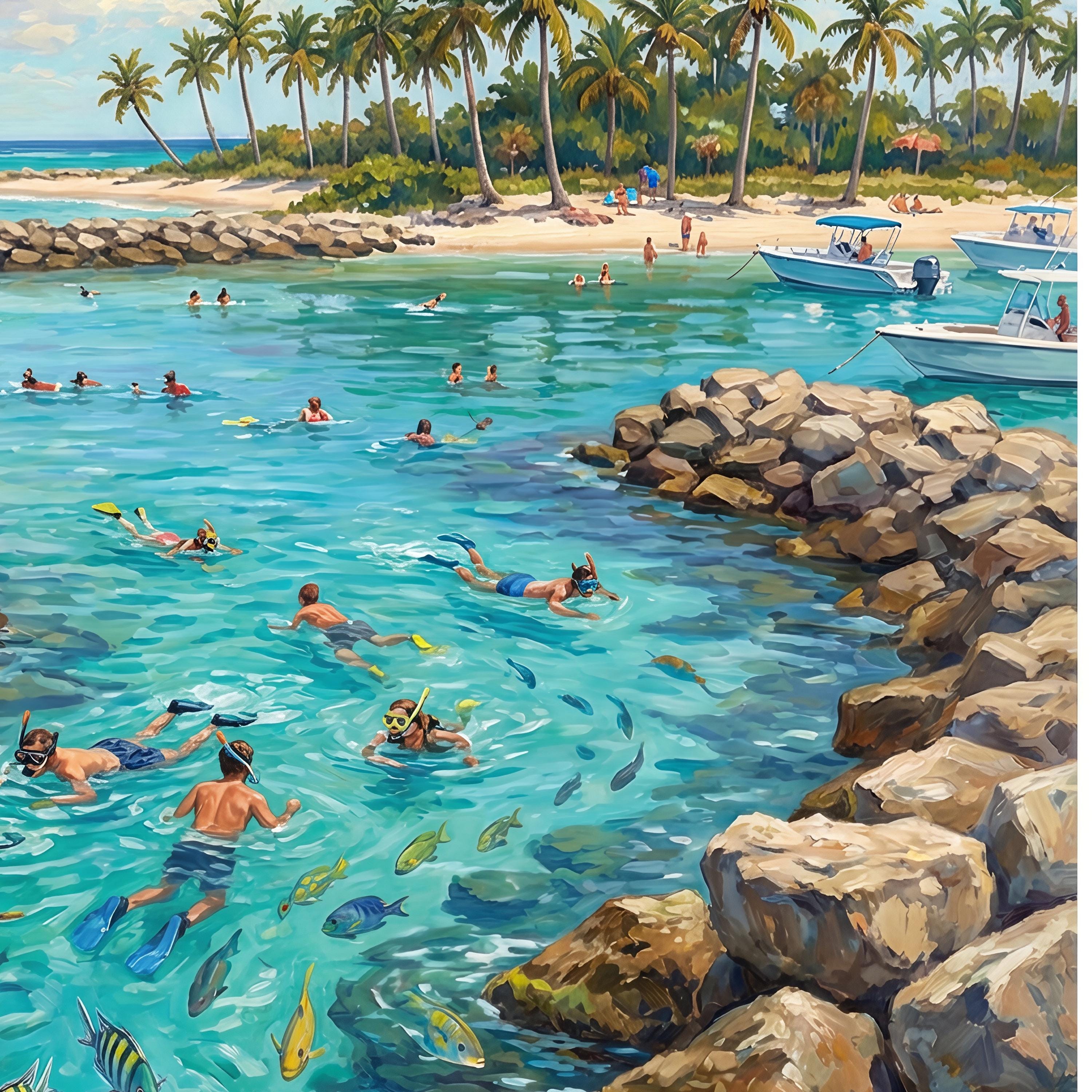 Peanut Island Snorkel Lagoon Art Print | Riviera Beach, Florida