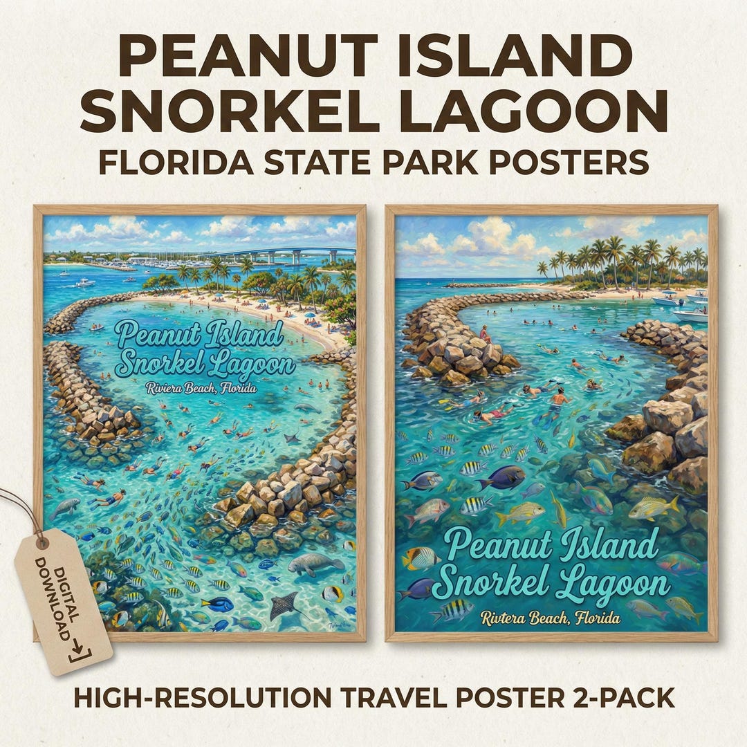 Peanut Island Snorkel Lagoon Art Print | Riviera Beach, Florida