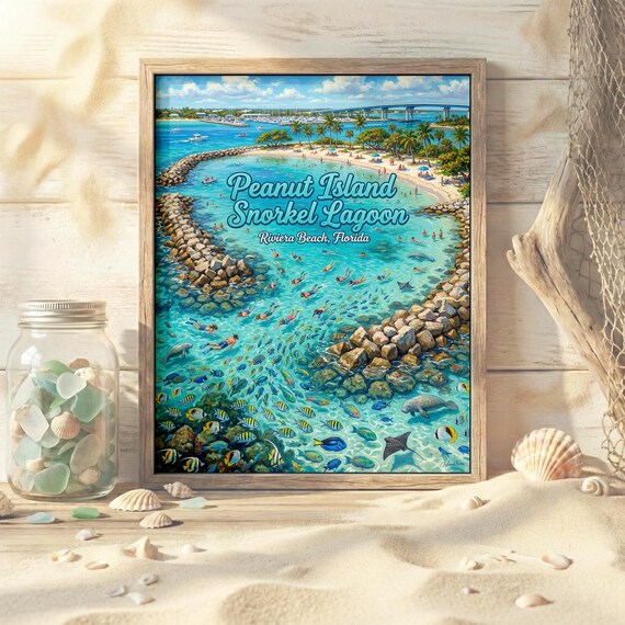 Peanut Island Snorkel Lagoon Art Print | Riviera Beach, Florida