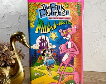 1960s The Pink Panther: Pink-A-Rella VHS --Pink Clam Shell --Pink Panther Cartoon Collection