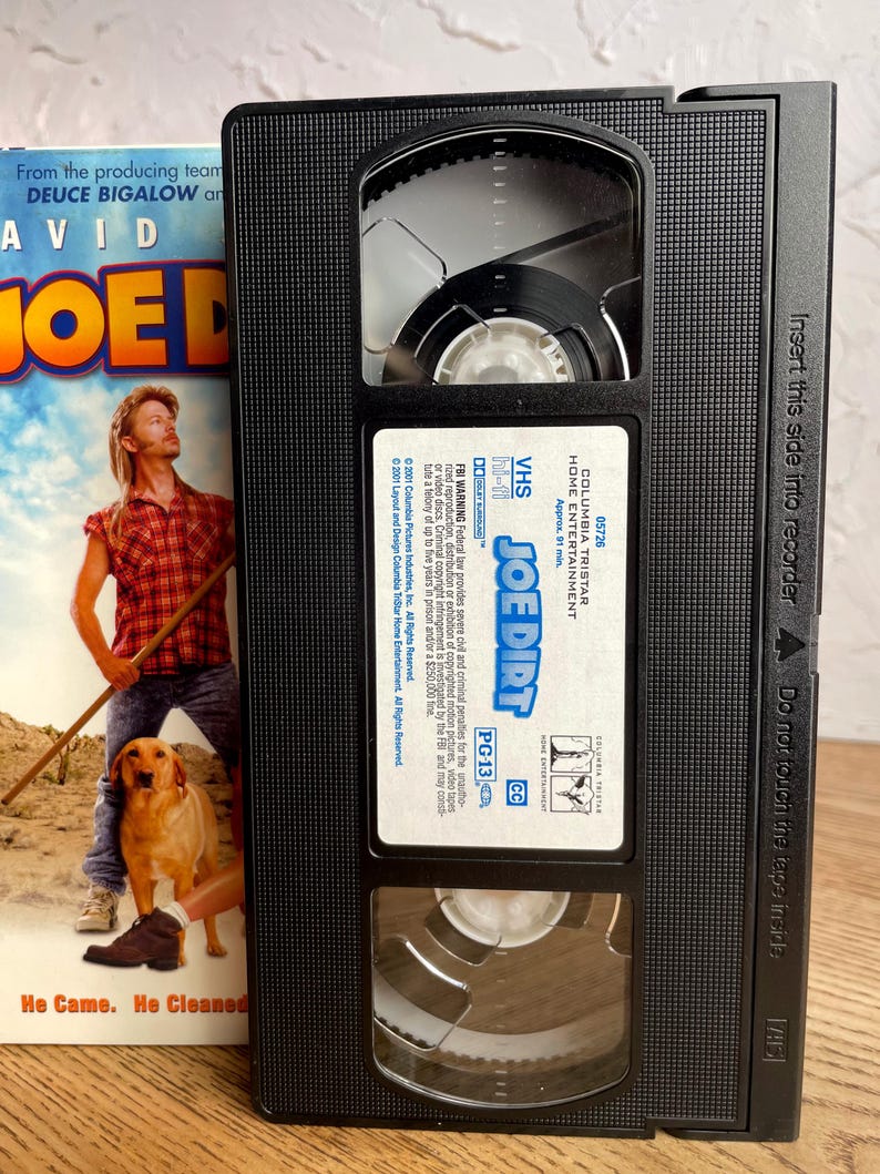 joe-dirt-vhs-2000s-comedy-vhs-david-spade-comedy-etsy