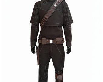 Beskar Din Djarin Inspired By Mandalorian Star War 3 Piece Cosplay Costume with Holster Belt | Cosplay Costume | Halloween Costume