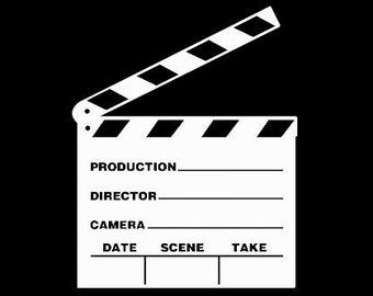 Director's Clapboard, Clapperboard Wall Decal, Films, Clapper, Theater Room Decor, Director Gifts, Movie Decoration, Home Office Design