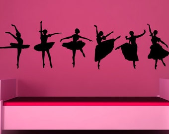 Ballet Decor, Ballerina Decal, Dance Artwork, Ballet Wall Art, Ballerina Decor, Ballet Decorations, Childrens Wall Art, Childrens Decor