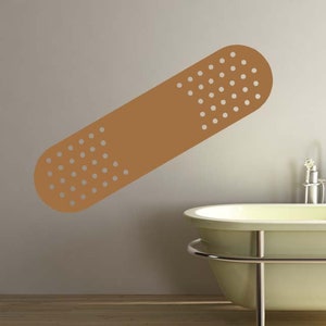 Bandage Wall Decal, Hospital Decor, Bandages, Doctor&#39;s Office Decoration, Nurse Gift, Vinyl Sticker, Medical Design, Home Artwork, Critical