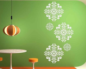 Decorative Tiles for Kitchen, Medallion  Wall Decor, Home Decal, Retro Decoration, Medallions, Home Vinyl Stickers, Old World Design