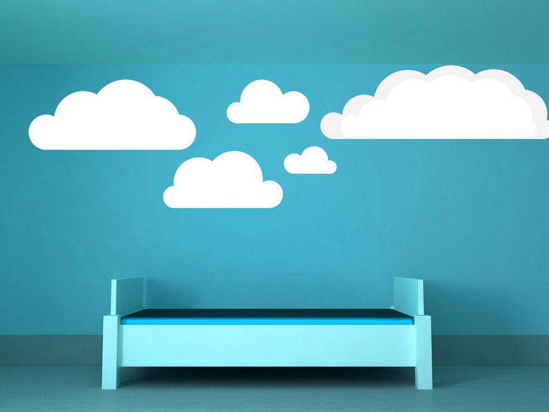 cloud decals cloud wall decal cloud decor cloud decoration | etsy
