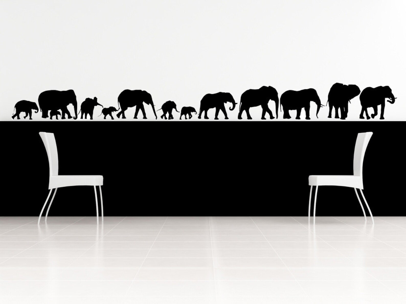 Elephant Family Decal Elephant Decor Elephant Nursery Wall Etsy