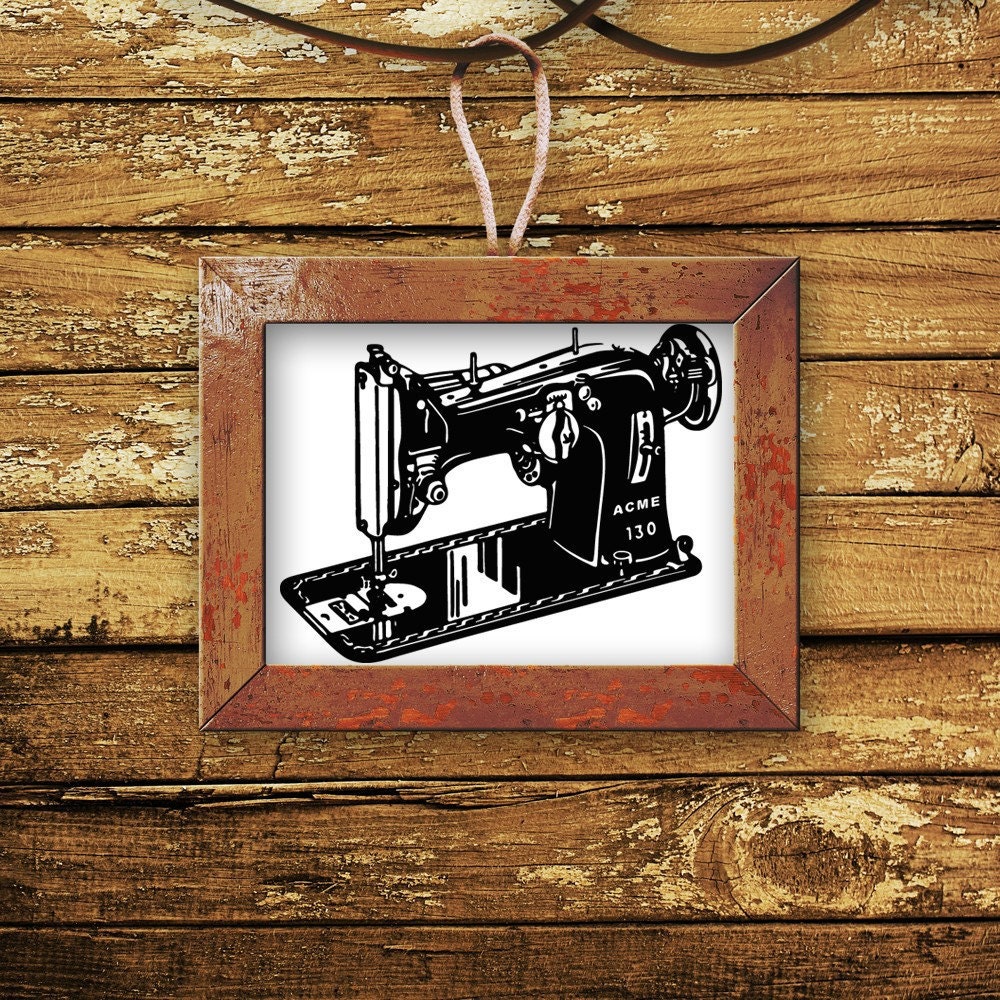 Sewing Machine Decal Sewing Machine Art Gifts for Etsy