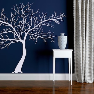 Winter Tree Decal for Walls, Bare Tree Wall Art, Winter Decor, Branches Wall Decor, Branch Art, Gothic Decor, Tree with no Leaves