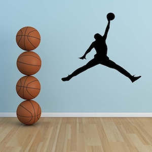 Michael Jordan Decal, Michael Jordan Decor, Basketball Decal, Basketball Decor, Childrens Bedroom Decal, Sports Decor, Kids Wall Art