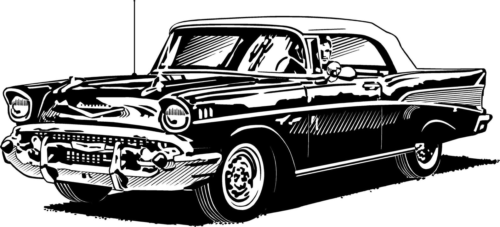 1950s Decor Classic Cars Chevy Wall Decal Chevrolet | Etsy