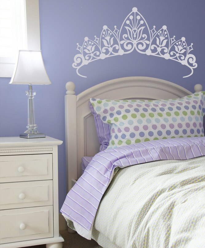 Princess Crown Wall Decor, Crowns and Tiaras Decal, Girl's Room Designs ...