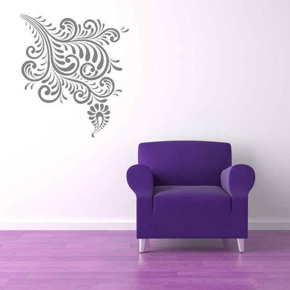 Rétro Vintage Mod Sépanouissent Bio Décoration Sticker Mural