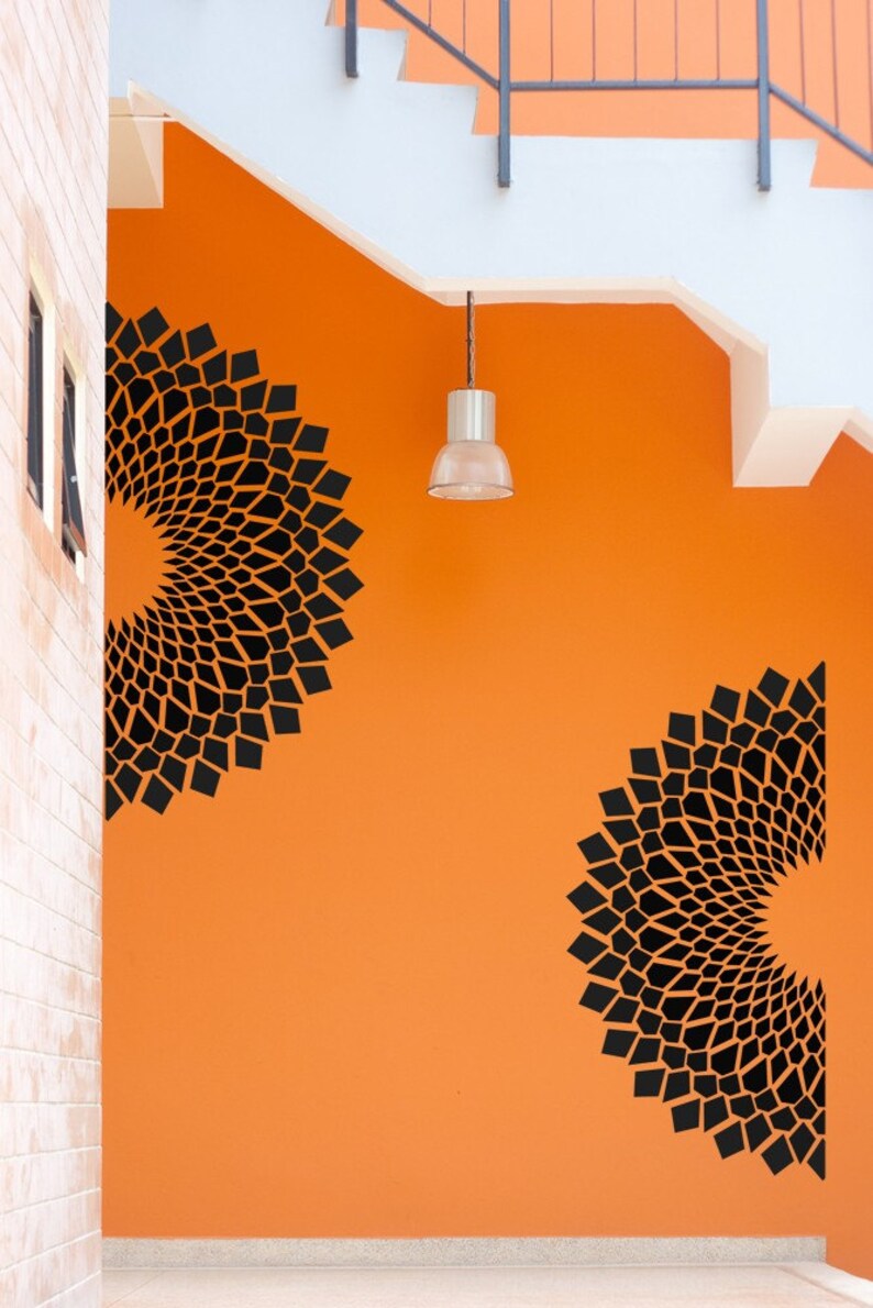 Medallion Wall Decal Ceiling Medallion Retro Vintage Home Etsy