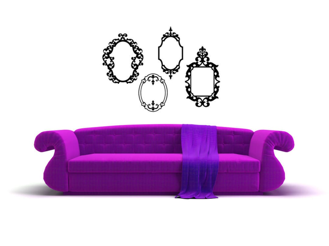 Picture Frames for Wall Collage Picture Frame Decals Vintage Etsy