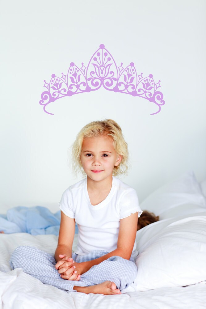 Princess Crown Wall Decor, Crowns and Tiaras Decal, Girl's Room Designs ...
