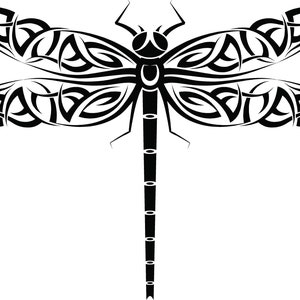 Dragonfly Wall Decal, Eastern Decor, Tribal Nursery, Wings Designs, New Age Decorations, Home Insect Artwork, Birthday Party Gift Art image 3