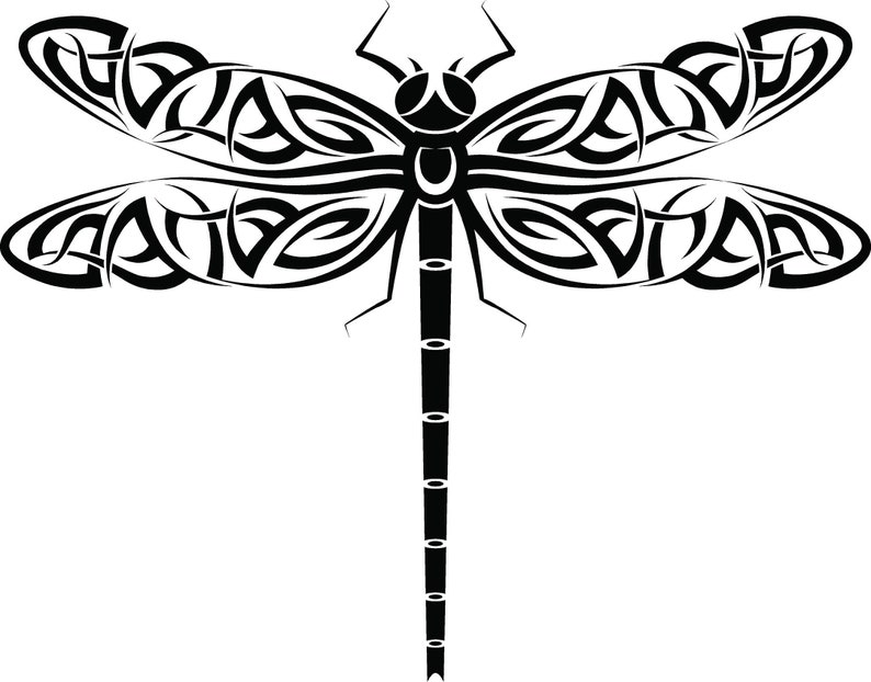 Dragonfly Wall Decal, Eastern Decor, Tribal Nursery, Wings Designs, New Age Decorations, Home Insect Artwork, Birthday Party Gift Art image 3