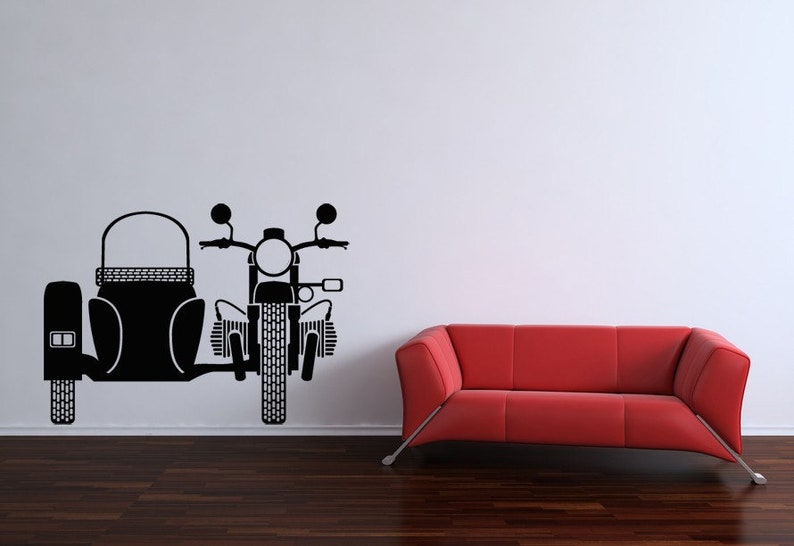 Motorcycle Wall Art Sidecar Gifts Indian Boyfriend