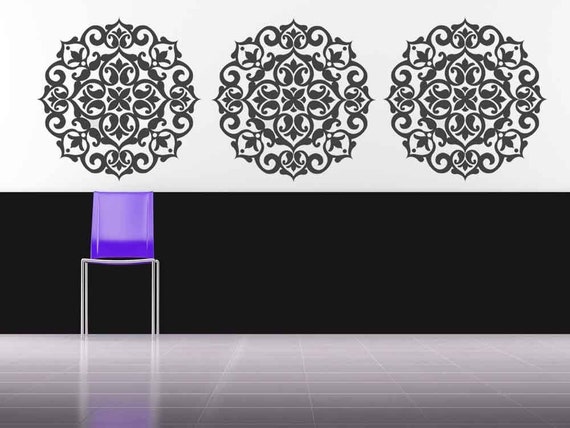 Medallion Decal Ceiling Medallion Baroque Old World Etsy