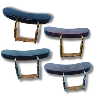 Apoyabrazos para mandolina / Madera de ébano y palisandro, abrazadera de oro/níquel / Aruj Musical / Paquete de 1 unidad