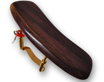 Bracciolo per mandolino fatto a mano - Palissandro, finiture dorate - Adatto a mandolini standard