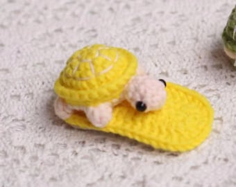 Crochet Turtle Hair Clip | Amigurumi Animal Hair Accessory | Cute Kids Hair Clip | Easter Gift | Stocking Stuffer