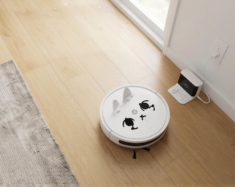 3D Printed Bunny Ears for Robot Vacuum – Moving Eyes Decoration Attachment
