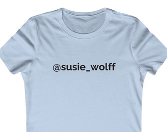 Formula 1 Fitted Shirt - Classic Susie Wolff Women's Tee, Celebrate F1 Academy's Icon, Perfect for Racing Enthusiasts, Unique F1 Gift Idea