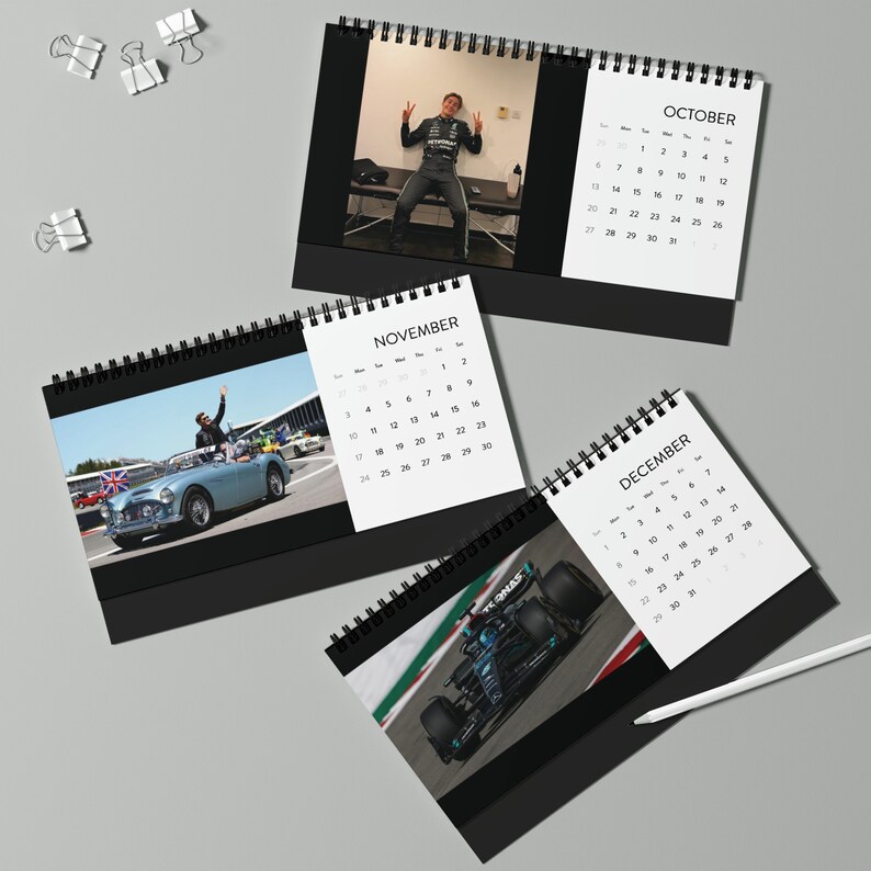 F1 Calendar George Russell Calendar Formula 1 Calendar F1 Gifts Etsy
