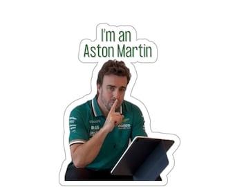 F1-klistermärke | Fernando Alonso - Aston Martin - Avdelningen för torterade poeter