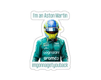 F1-klistermärke | Fernando Alonso - Aston Martin - Avdelningen för torterade poeter