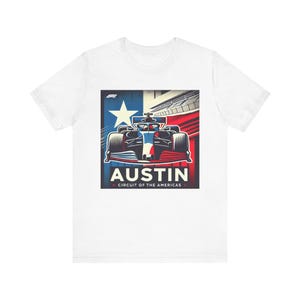 F1 Circuit of the Americas Tee, Motorsport T-Shirt, Race Track Shirt, Formula 1 Gift, Racing Fan Apparel