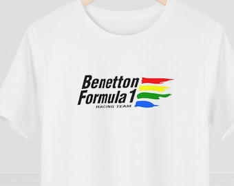 Formel 1-tröja | Benetton | Racingfan, F1-tröja, F1-merchandise, Vintage motorsport