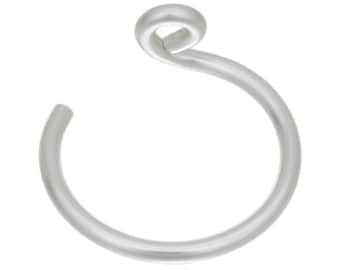Sterling Silver Fake Nose Ring - Sterling Fake Nose Ring - Silver Faux Nose Ring - Clip on Nose Ring - hoop nose ring - nose ring hoop