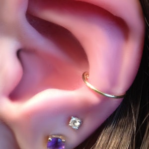 14K Gold Fake Conch Ring - faux conch ring - side ear cuff - ear cuff - hoop ear cuff - ear cuff hoop