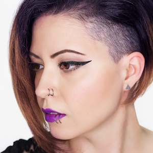 Fake Double Lip AND Fake Double Nose Ring - Faux Spider Bite - Fake Spider Bite - Fake Lip Ring - Fake Nose Ring