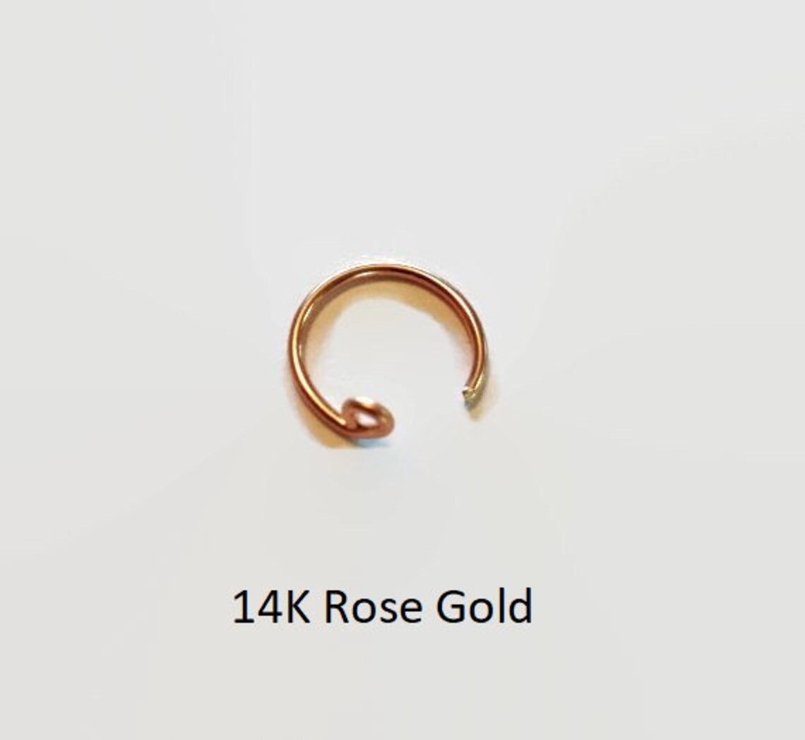 Fake Nose Ring Clip on Nose Ring Faux Nose Ring Hoop Etsy