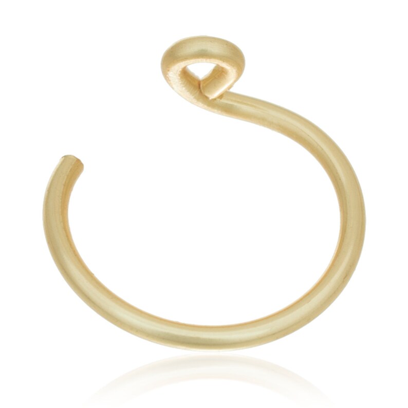 nose ring hoop hoop nose ring delicate nose ring Fake Nose Rings slide on nose ring Faux Nose Ring Clip on Nose Ring