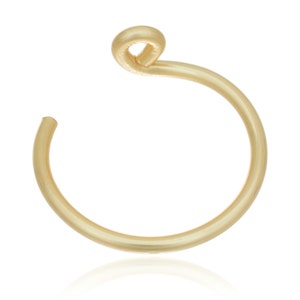 14K Gold Fake Lip Ring - Gold Fake Lip Ring - Gold Faux Lip Ring - Clip on Lip Ring - hoop Lip ring - Lip ring hoop