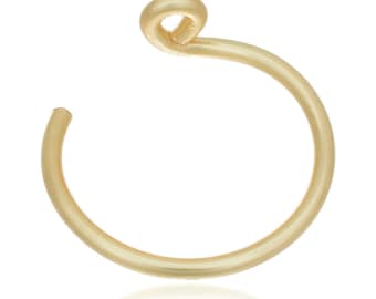 14K Gold Fake Lip Ring - Gold Fake Lip Ring - Gold Faux Lip Ring - Clip on Lip Ring - hoop Lip ring - Lip ring hoop