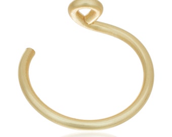 14k Gold Fake Nose Ring - Fake Nose Ring - Faux Nose Ring - Clip on Nose Ring - Hoop Nose Ring - 14K Gold Nose Ring - Delicate Nose Ring