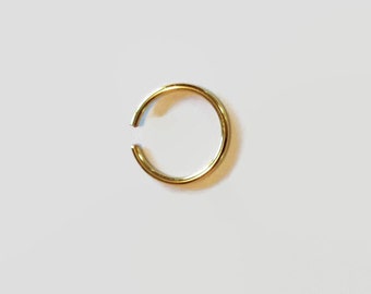 14k gold Nose Ring - Daith Earring - Gold Nose Hoop - 14K Gold Tragus Ring - Cartilage Ring - Cartilage Hoop - Eyebrow Ring - Eyebrow Hoop