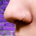 Criss Cross Nose Ring (fake) - Double Nose Ring - Twisted Nose Ring - Cross Over Nose Ring 