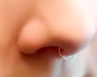 Fake Septum Ring - faux septum ring - septum ring - septum cuff - clip on septum ring - septum hoop