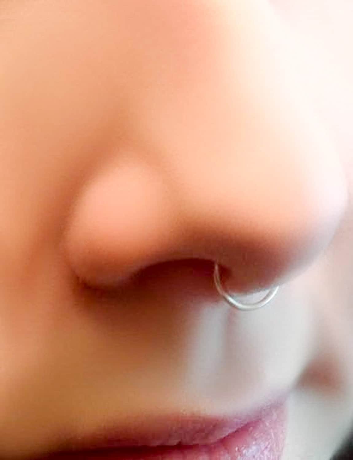 Fake Septum Ring - faux septum ring - septum ring - septum cuff - cli…