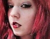 Criss Cross Lip Ring Double Lip Ring Twisted Lip Ring Cross Over Lip Ring Etsy