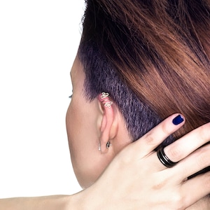 Ear Cuff - Zig Zag Ear Cuff - Helix Ear Cuff - Earcuff - Ear Cuffs - Wire Ear Cuff - Wire Wrap Ear Cuff - Fake Piercing - Cartilage Cuff